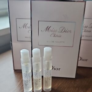 New Dior Miss Dior Chérie Eau De Toilette Sample Spray 0.03 Fl oz X 3